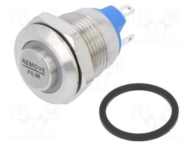 Interruptor: Antivandalismo, Pos: 2, Spst-No, 2a/36vdc, Ip65, Verde