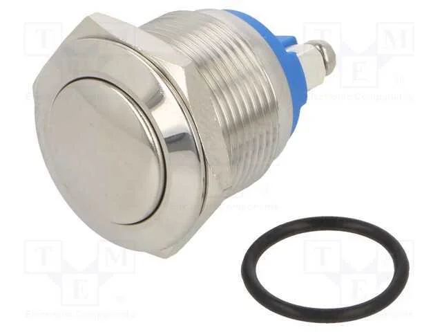Interruptor: Antivandalismo, Pos: 2, Spst-No, 2a/36vdc, Ip65, 19mm