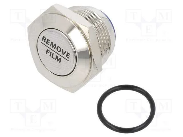 Interruptor: Antivandalismo, Pos: 2, Spst-No, 2a/48vdc, Ip65, 16mm