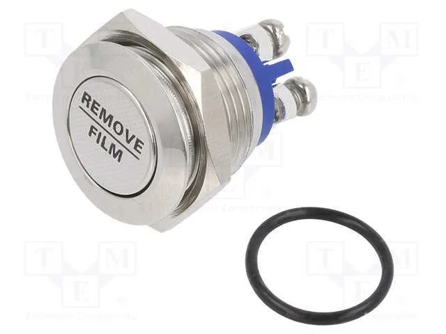 Interruptor: Antivandalismo, Pos: 2, Spst-No, 2a/48vdc, Ip65, 16mm
