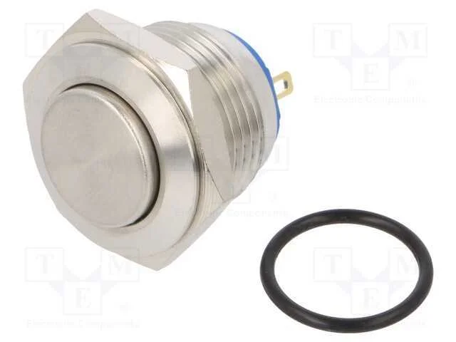 Interruptor: Antivandalismo, Pos: 2, Spst-No, 2a/48vdc, Ip65, 16mm