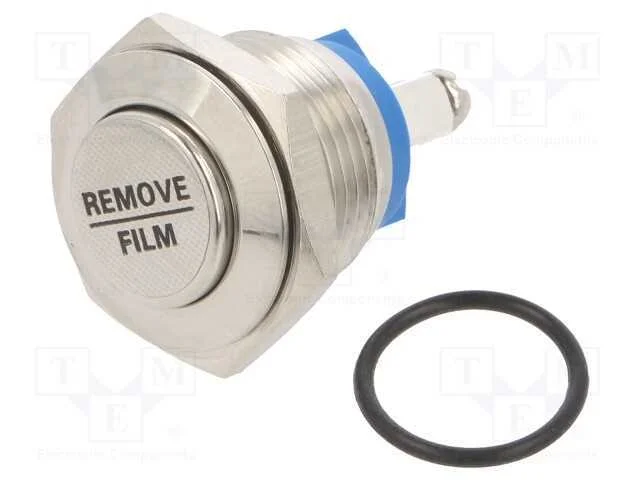 Interruptor: Antivandalismo, Pos: 2, Spst-No, 2a/48vdc, Ip65, 16mm