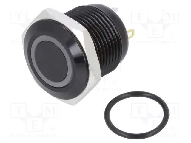 Interruptor: Antivandalismo, Pos: 2, Spst-No, 2a/48vdc, Ip65, 16mm