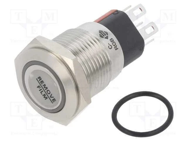 Interruptor: Antivandalismo, Pos: 2, Spdt, 2a/36vdc, Ip65, On-On