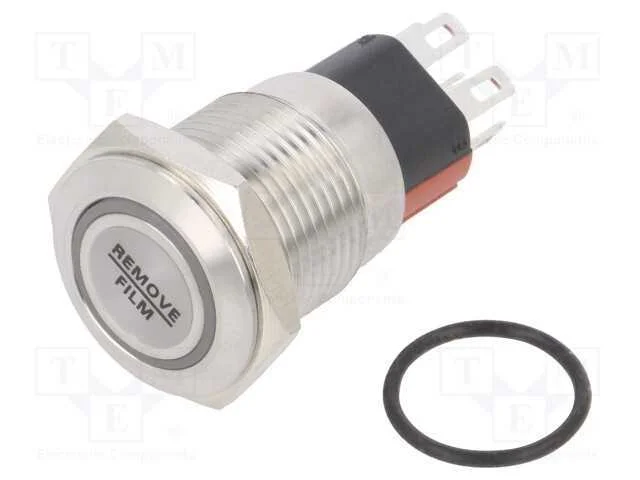 Interruptor: Antivandalismo, Pos: 2, Spdt, 2a/36vdc, Ip65, On-(On)