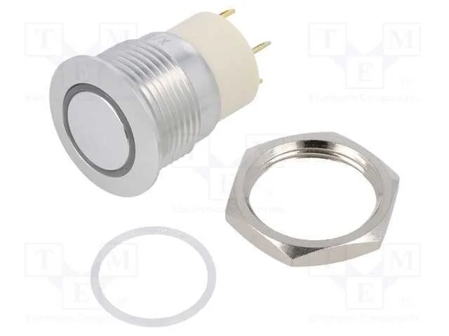 Interruptor: Antivandalismo, Pos: 2, Spst-No, 2a/36vdc, Ip67, Azul