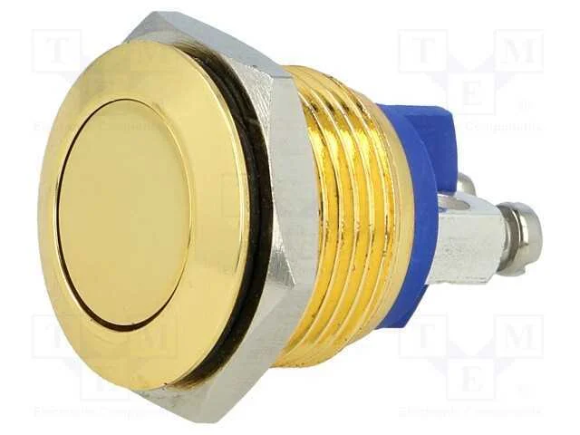 Interruptor: Antivandalismo, Pos: 2, Spst-No, 2a/36vdc, Ip65, 16mm