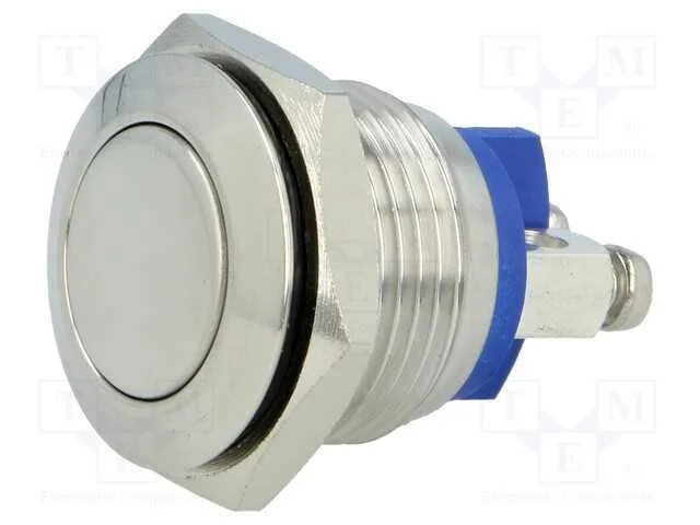 Interruptor: Antivandalismo, Pos: 2, Spst-No, 2a/36vdc, Ip65, 16mm