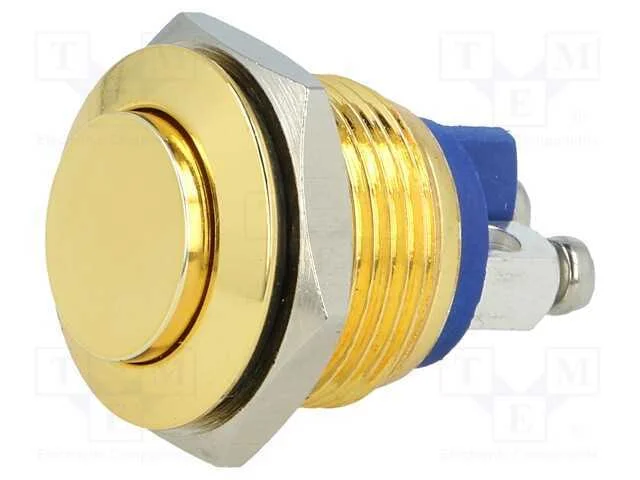 Interruptor: Antivandalismo, Pos: 2, Spst-No, 2a/36vdc, Ip65, 16mm