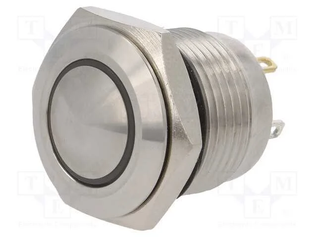 Interruptor: Antivandalismo, Pos: 2, Spst-No, 2a/36vdc, Ip65, Verde