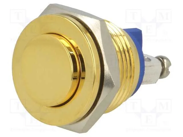 Interruptor: Antivandalismo, Pos: 2, Spst-No, 2a/36vdc, Ip65, 16mm