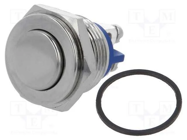 Interruptor: Antivandalismo, Pos: 2, Spst-No, 2a/36vdc, Ip65, 16mm