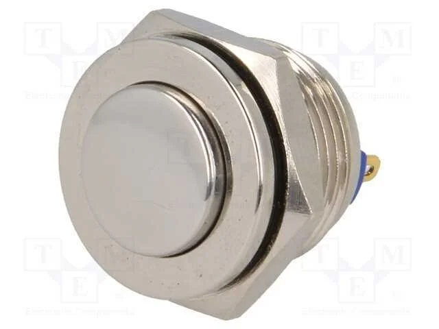 Interruptor: Antivandalismo, Pos: 2, Spst-No, 2a/36vdc, Ip65, 16mm