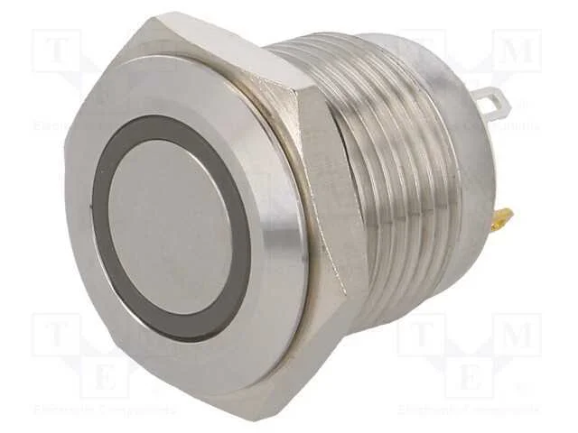 Interruptor: Antivandalismo, Pos: 2, Spst-No, 2a/36vdc, Ip65, Verde