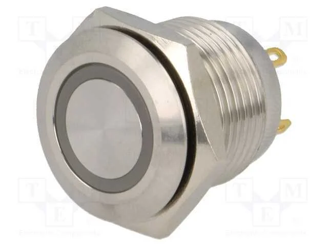 Interruptor: Antivandalismo, Pos: 2, Spst-No, 2a/36vdc, Ip65, 24v