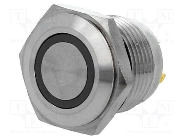 Interruptor: Antivandalismo, Pos: 2, Spst-No, 2a/36vdc, Ip65, 16mm