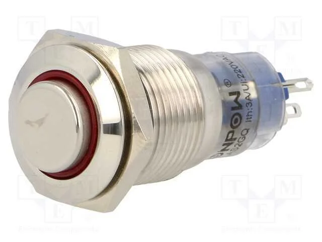 Interruptor: antivandalismo, Pos: 2, SPDT, 0,5A/2.