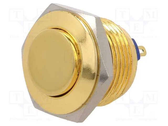 Interruptor: Antivandalismo, Pos: 2, Spst-No, 2a/36vdc, Ip65, 16mm