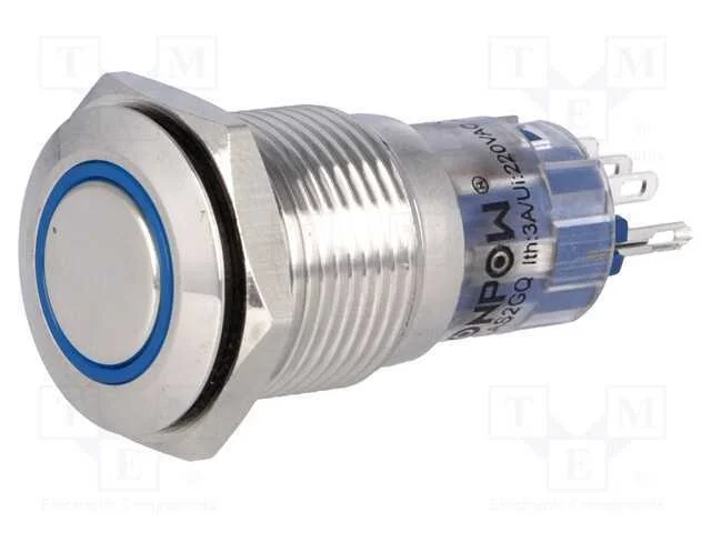 Interruptor: Antivandalismo, Pos: 2, Spdt, 0,5a/220vac, 1a/24vdc