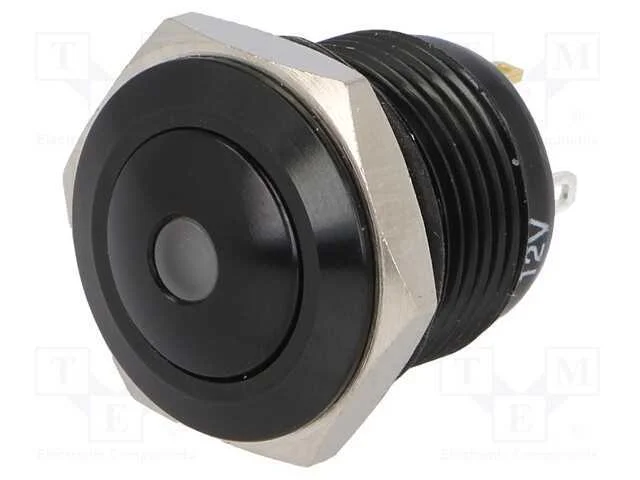 Interruptor: Antivandalismo, Pos: 2, Spst-No, 2a/36vdc, Ip65, Verde