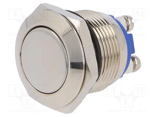 Interruptor: Antivandalismo, Pos: 2, Spst-No, 2a/36vdc, Ip65, 19mm