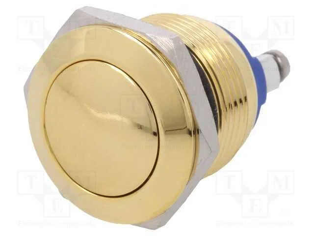 Interruptor: Antivandalismo, Pos: 2, Spst-No, 2a/36vdc, Ip65, 19mm