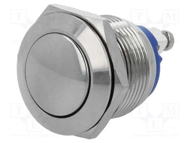 Interruptor: Antivandalismo, Pos: 2, Spst-No, 2a/36vdc, Ip65, 19mm