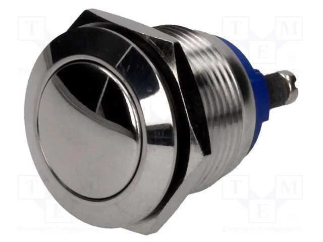 Interruptor: Antivandalismo, Pos: 2, Spst-No, 2a/36vdc, Ip65, 19mm