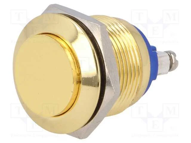 Interruptor: Antivandalismo, Pos: 2, Spst-No, 2a/36vdc, Ip65, 19mm