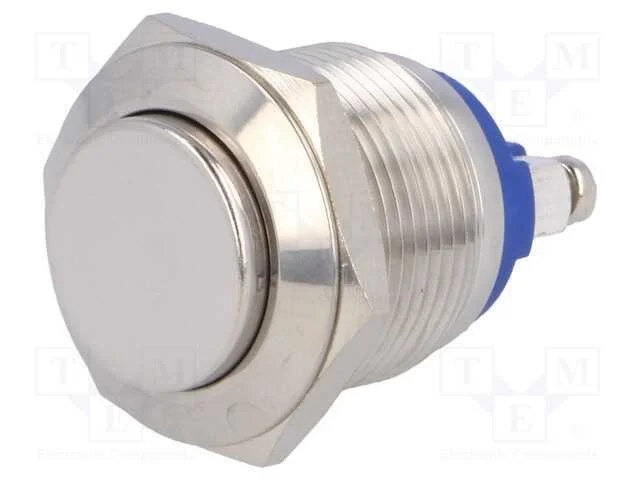 Interruptor: Antivandalismo, Pos: 2, Spst-No, 2a/36vdc, Ip65, 19mm