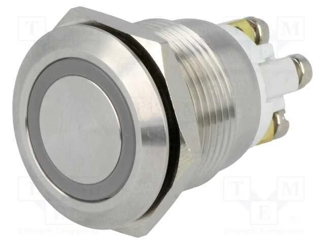 Interruptor: Antivandalismo, Pos: 2, Spst-No, 2a/36vdc, Ip65, 19mm