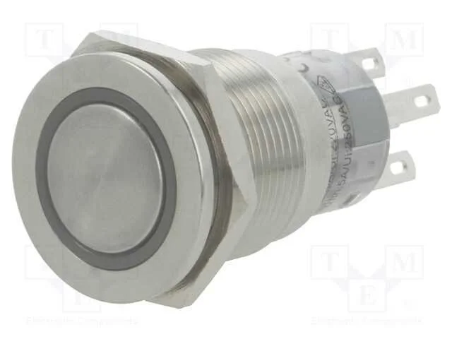Interruptor: Antivandalismo, Pos: 2, Spdt, 0,5a/220vac, 1a/24vdc