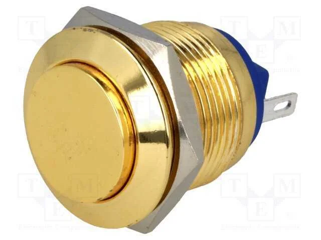 Interruptor: Antivandalismo, Pos: 2, Spst-No, 2a/36vdc, Ip65, 19mm