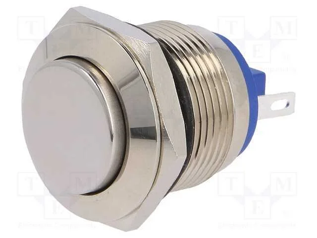 Interruptor: Antivandalismo, Pos: 2, Spst-No, 2a/36vdc, Ip65, 19mm