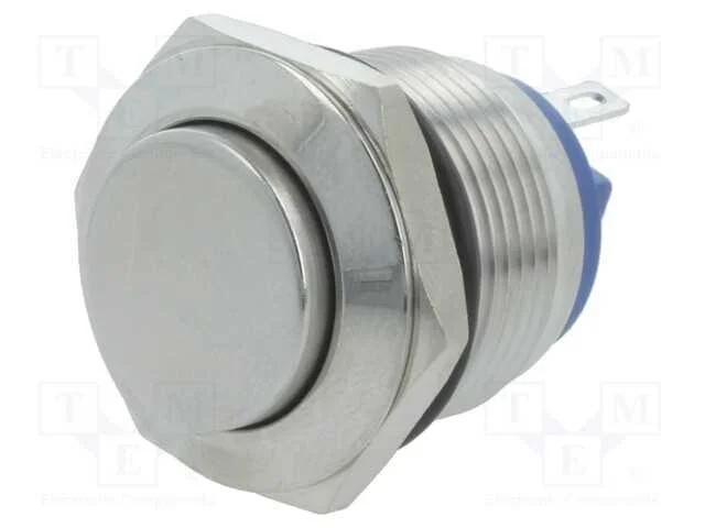 Interruptor: Antivandalismo, Pos: 2, Spst-No, 2a/36vdc, Ip65, 19mm