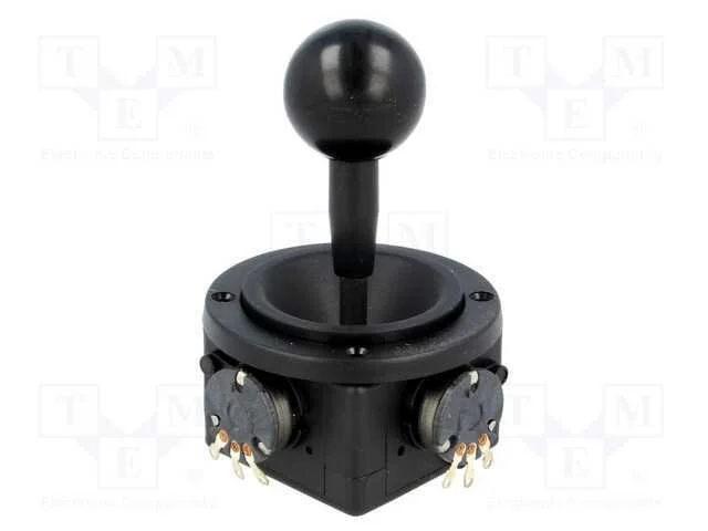 Joystick, 0÷5ko+5%,2- Axial, Pos.Estáv: 1, 5ko, -10÷80c, +5%