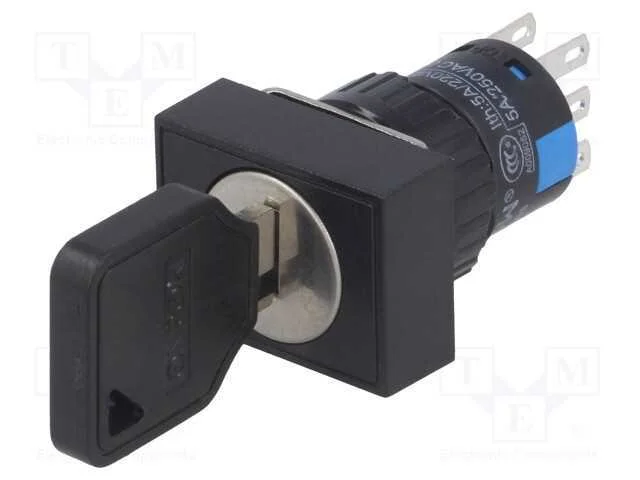 Interruptor: Esta&ccedil;&atilde;o, Pos.Est&aacute;v: 3, Contatos: 3pst, 16mm, 45, 2kv