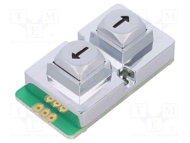De teclado, Quant.de bot: 2, metal, 200mO, 1,5N, .