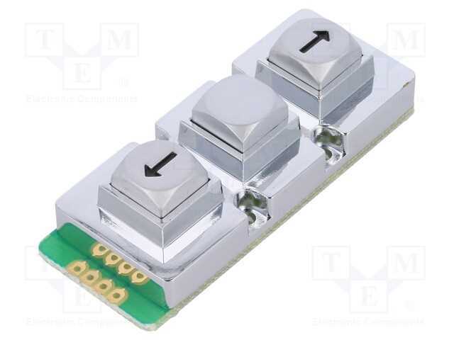De teclado, Quant.de bot: 3, metal, 200mO, 1,5N, .