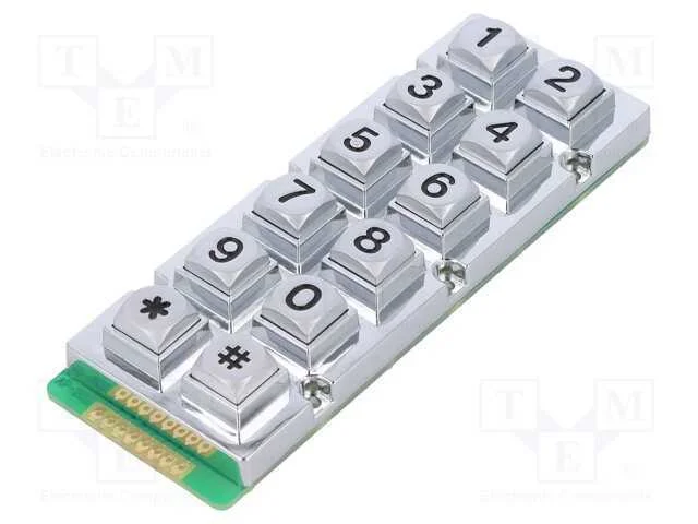 Teclado: Metal, Quant.De Bot: 12, Não Disp, Metal, 200mo, 1,5n, 20ma