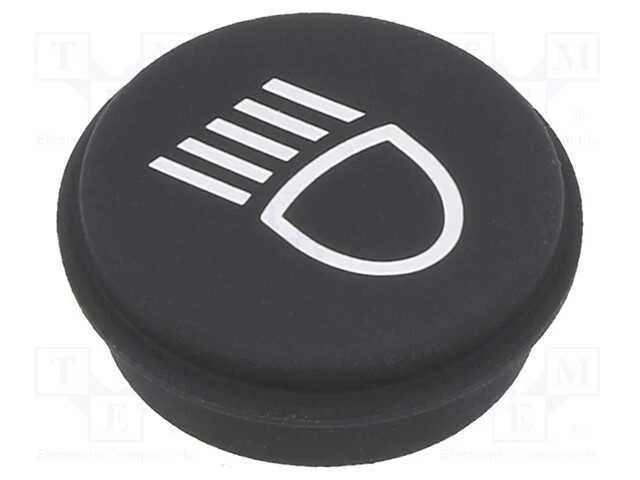 Tecla, redonda, 21mm, preto, 09