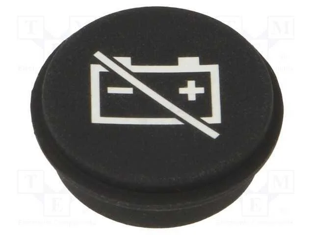Tecla, redonda, 21mm, preto, 09