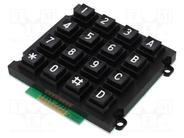 Teclado: pl&aacute;stico, Quant.de bot: 16, n&atilde;o disp, pl.