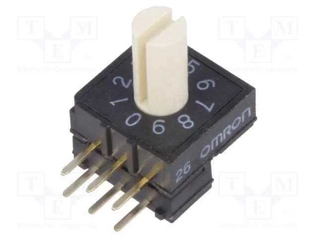 Emissor de c&oacute;digo, DEC/BCD, Pos: 10, THT, Rcontac.