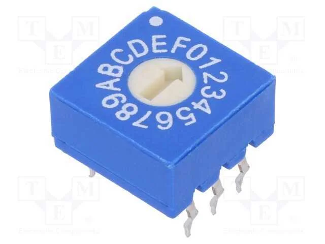 Emissor de código, HEX/BCD, Pos: 16, THT, Rcontac.