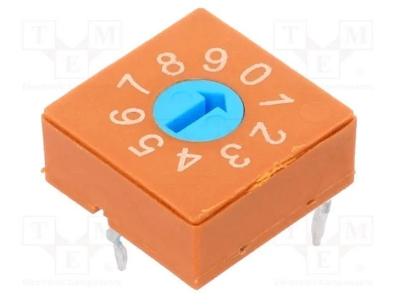 Emissor de código, DEC/BCD, Pos: 10, THT, Rcontac.