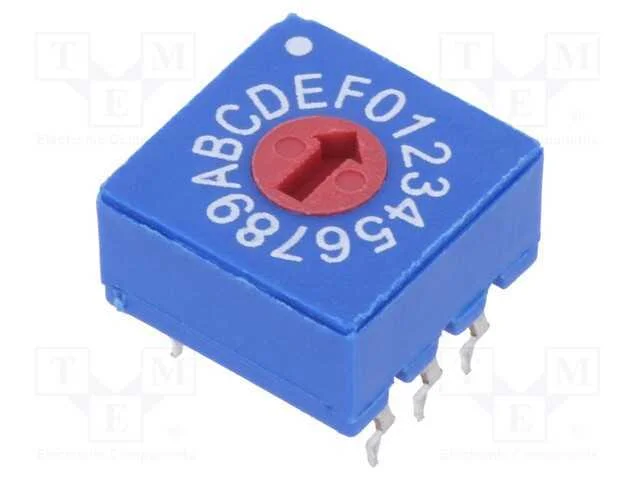 Emissor de Código, Hex/Bcd, Pos: 16, 10x10x5mm
