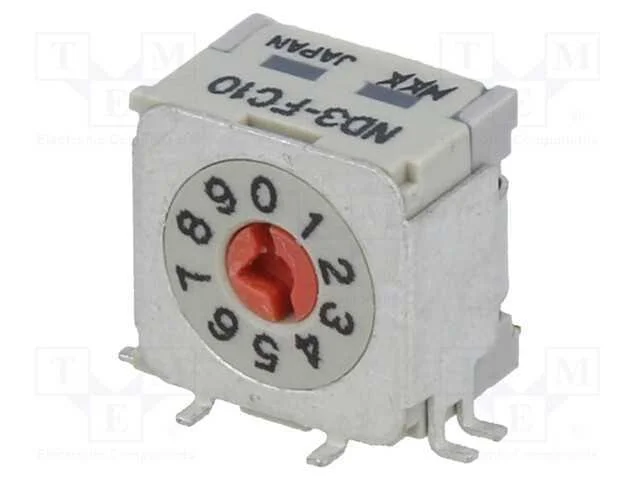 Emissor de Código, Dec/Bcd, Pos: 10, Angular, Rcontacto Max: 30mo