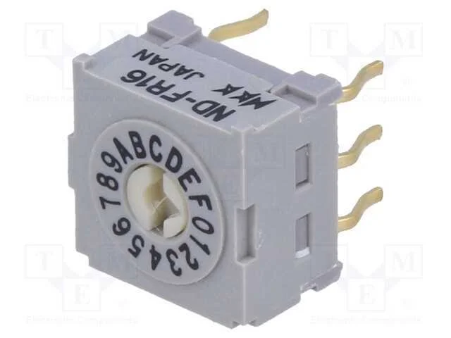Emissor de Código, Hex/Bcd, Pos: 16, Vertical, Rcontacto Max: 30mo