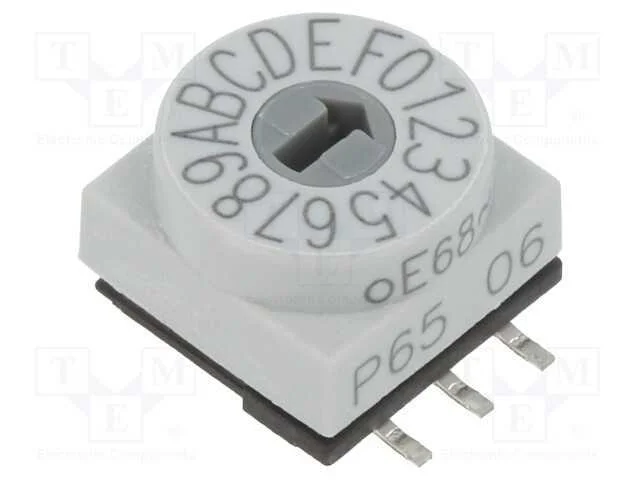 Emissor de Código, Hex/Bcd, Pos: 16, Smd, Rcontacto Max: 80mo, P65